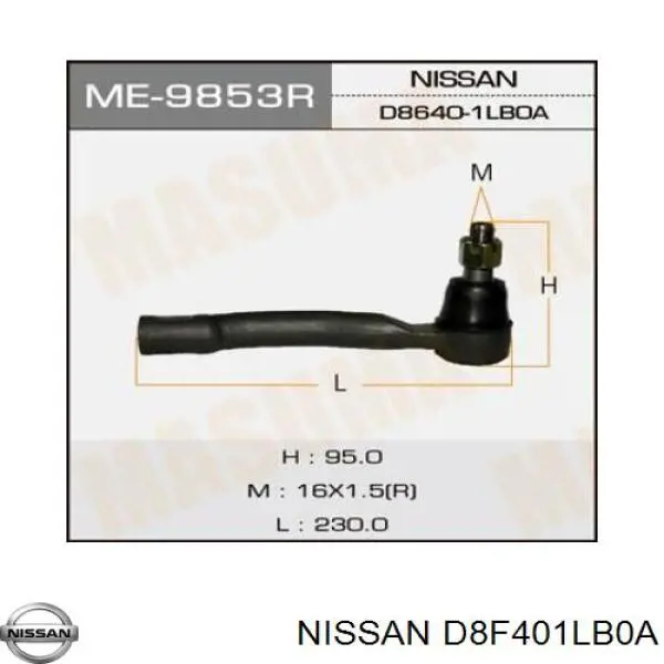 Rótula de barra de acoplamiento Nissan Patrol SUV (Y62) (2010 - 2026) precio, desde 142,78 EUR