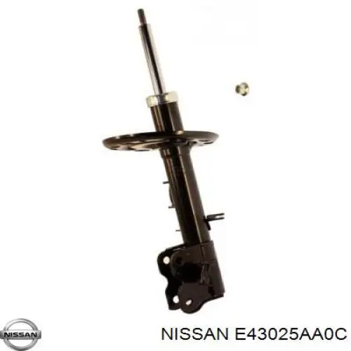 E43025AA0C Nissan amortiguador delantero derecho