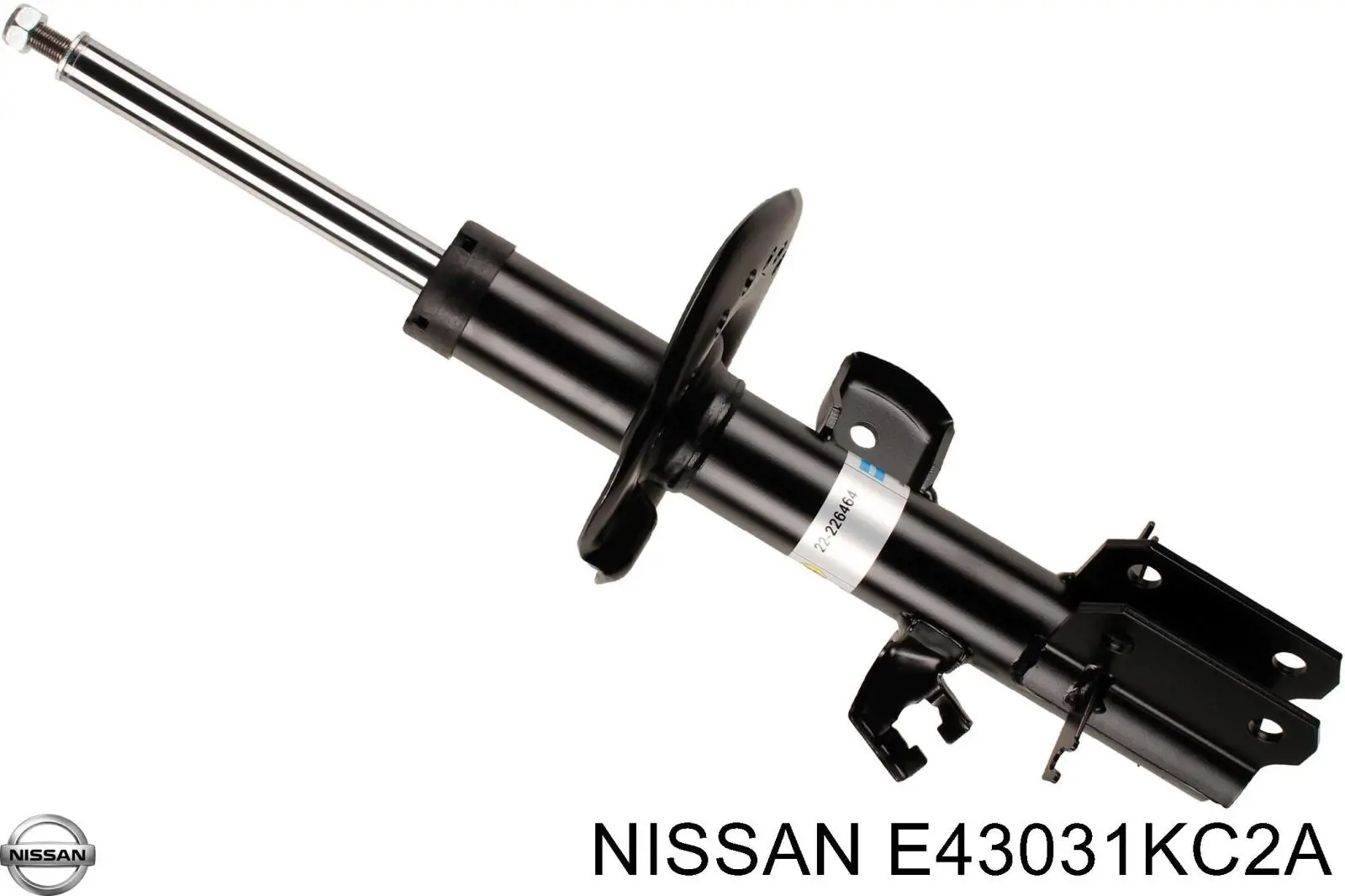 E43031KC2A Nissan amortiguador delantero izquierdo