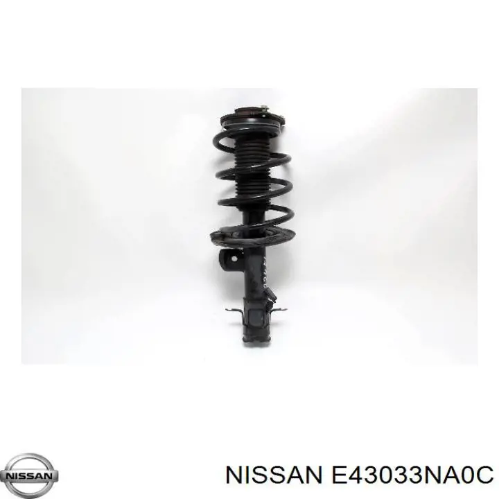 E43033NA0C Nissan amortiguador delantero izquierdo