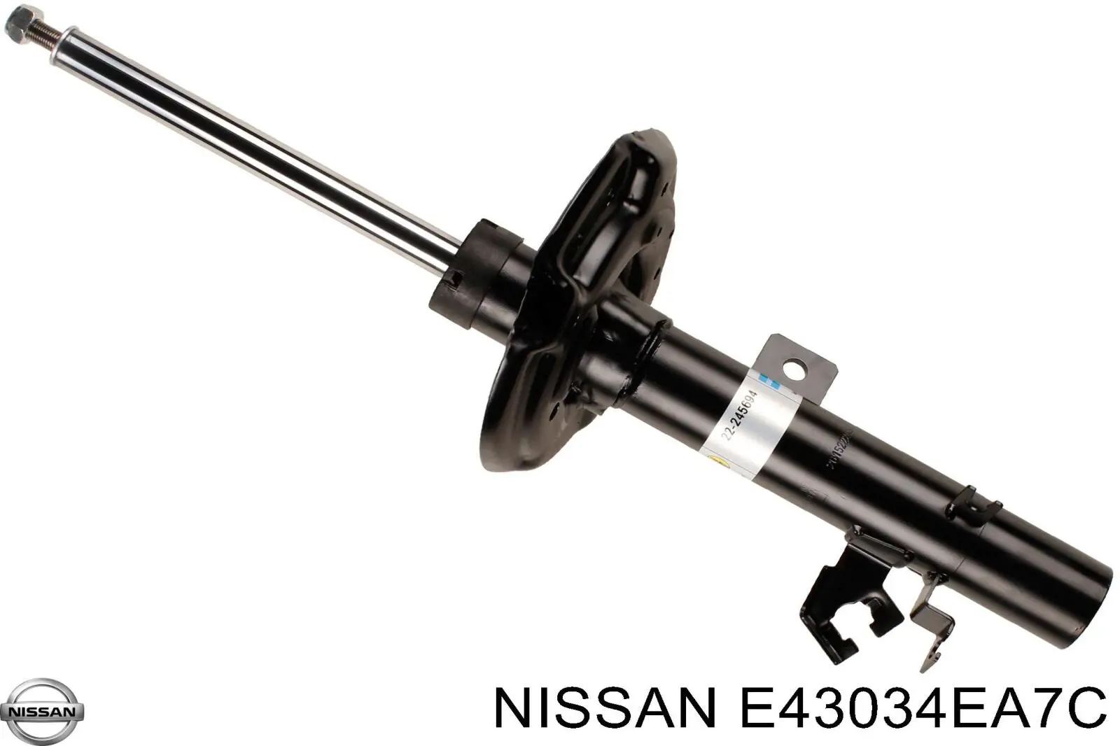 E43034EA7C Nissan amortiguador delantero izquierdo