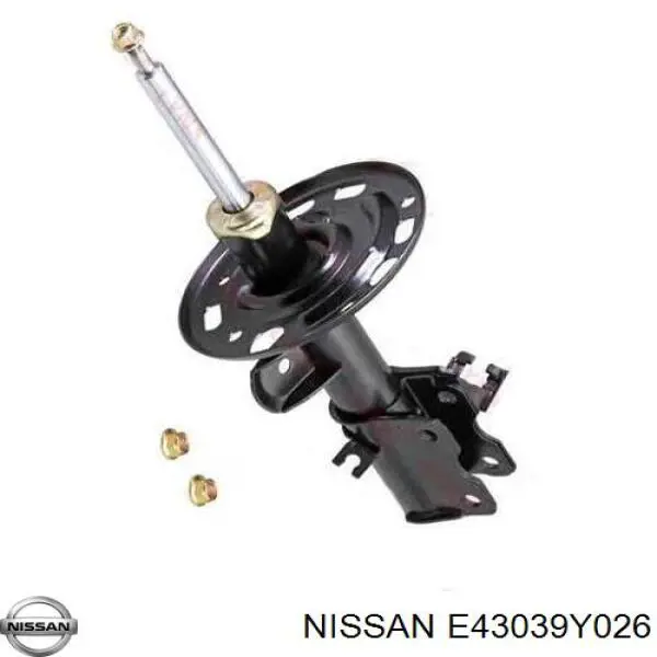 E43039Y026 Nissan amortiguador delantero izquierdo