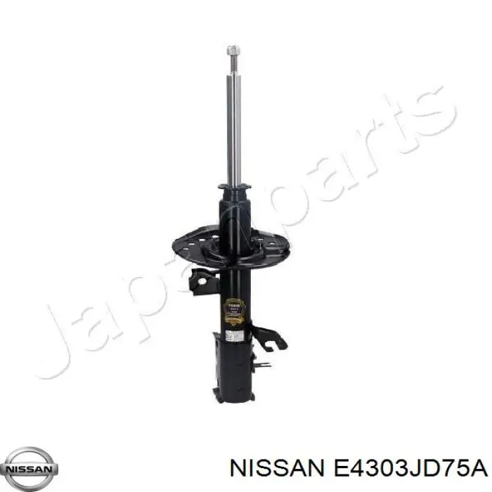 E4303JD75A Nissan amortiguador delantero izquierdo