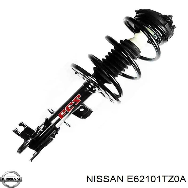 E62101AA0C Nissan amortiguador trasero