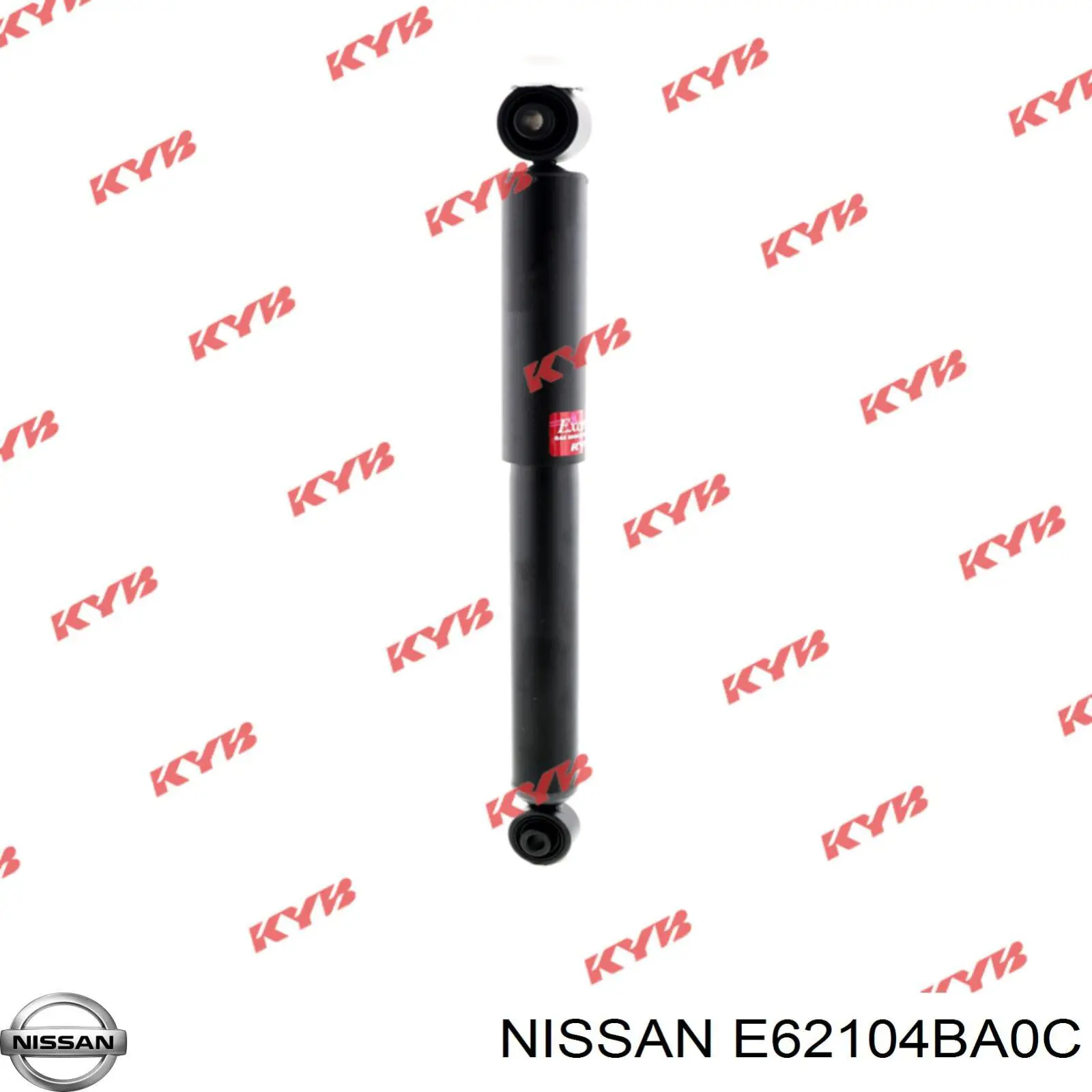 E62104BA0C Nissan amortiguador trasero