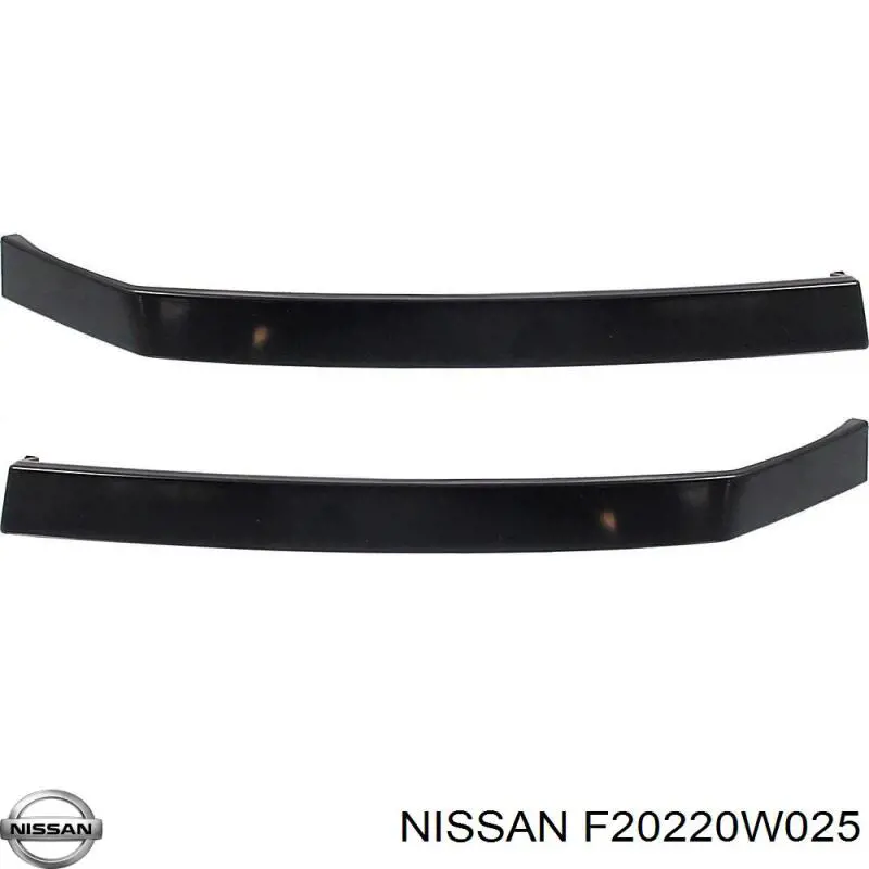 Listón embellecedor/protector, parachoques delantero central para Nissan Pathfinder (R50)