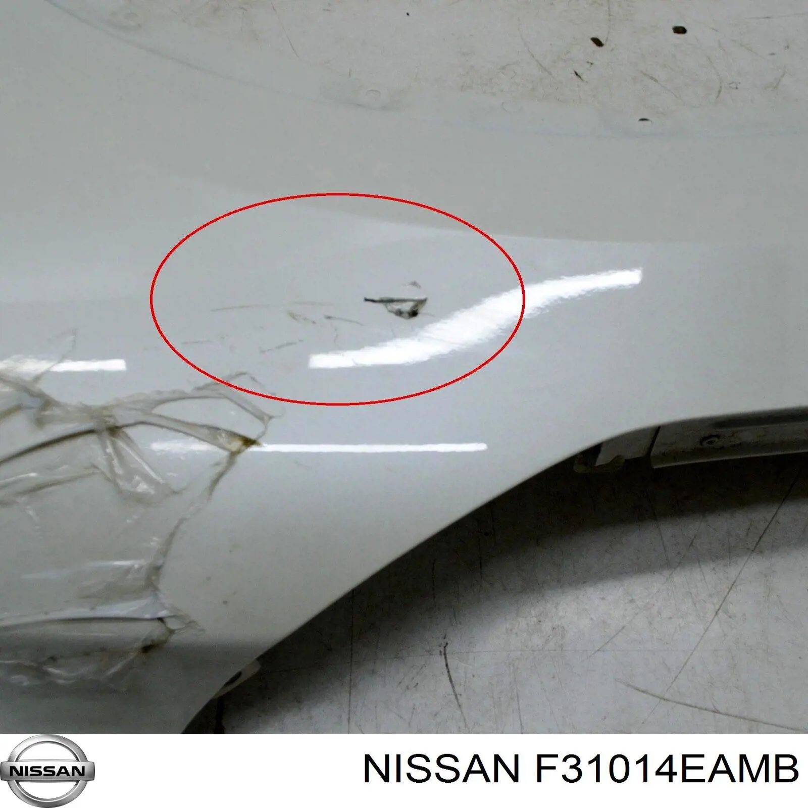 Guardabarros delantero izquierdo para Nissan Qashqai (J11)