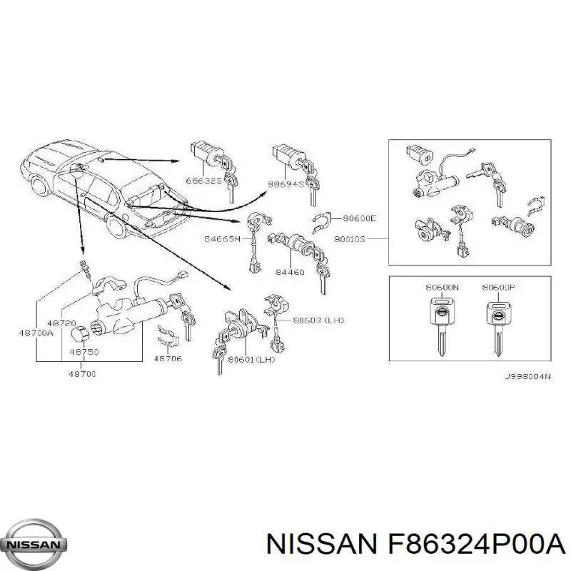 F86324P00A Nissan/Infiniti 