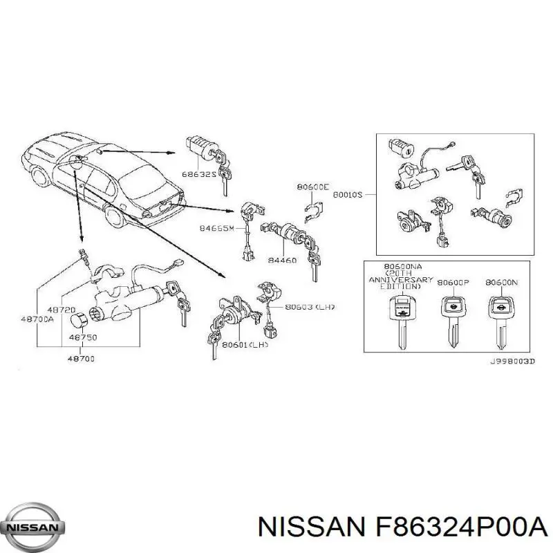 Comprar F86324P00A Nissan/Infiniti 