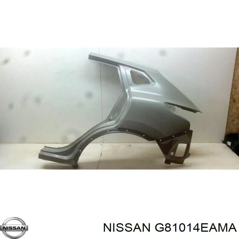 Guardabarros trasero izquierdo para Nissan Qashqai (J11)