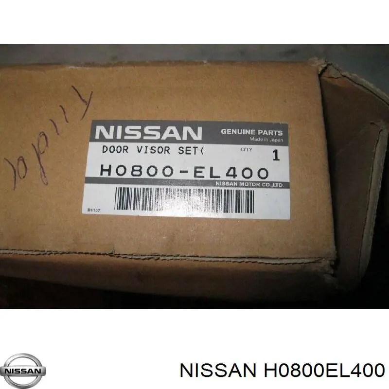 Juego de deflectores de aire de ventanillas, 4 piezas para Nissan Tiida (SC11X)