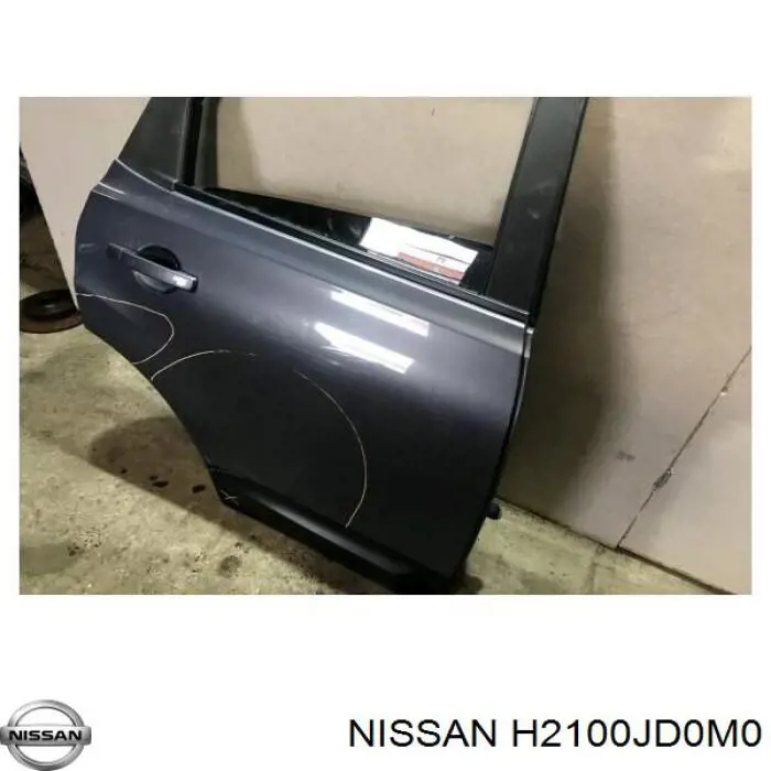 Puerta trasera derecha H2100JD0M0 Nissan/Infiniti
