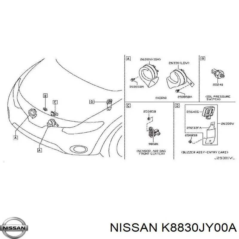 K8830JY00A Nissan