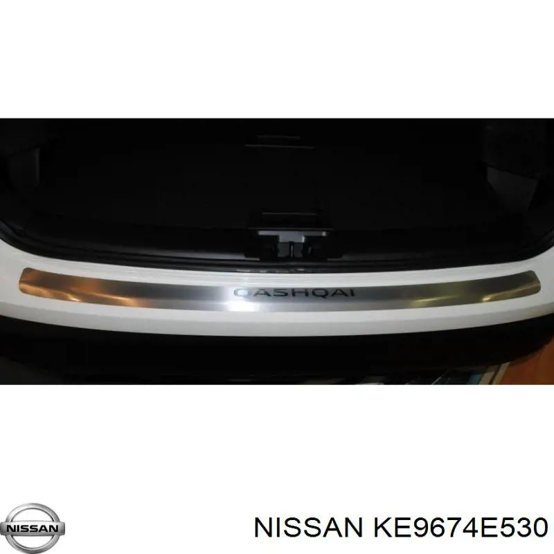 KE9674E530 Nissan/Infiniti Moldura del parachoques trasero
