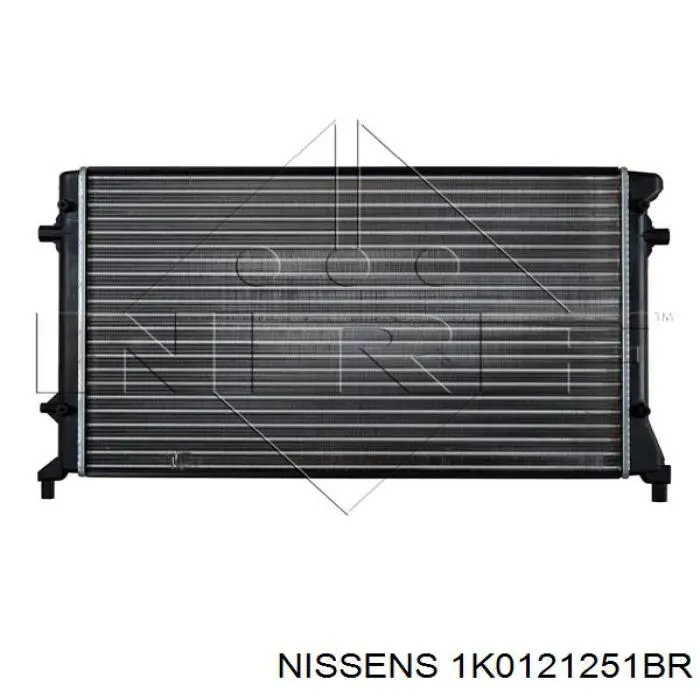 1K0121251BR Nissens radiador refrigeración del motor