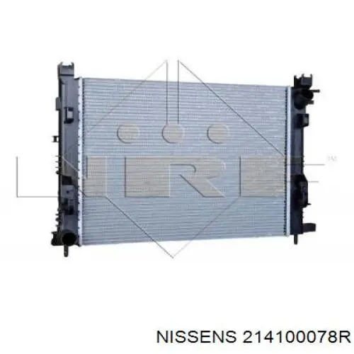 214100078R Nissens radiador refrigeración del motor