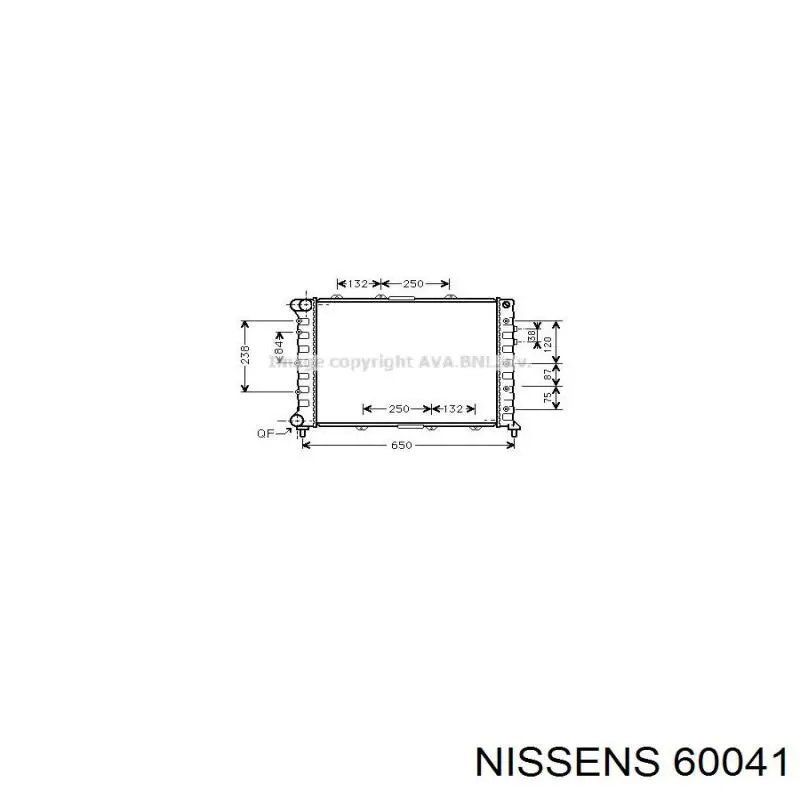 60041 Nissens Refrigeración del motor