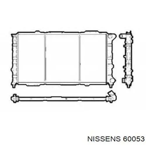 60053 Nissens radiador