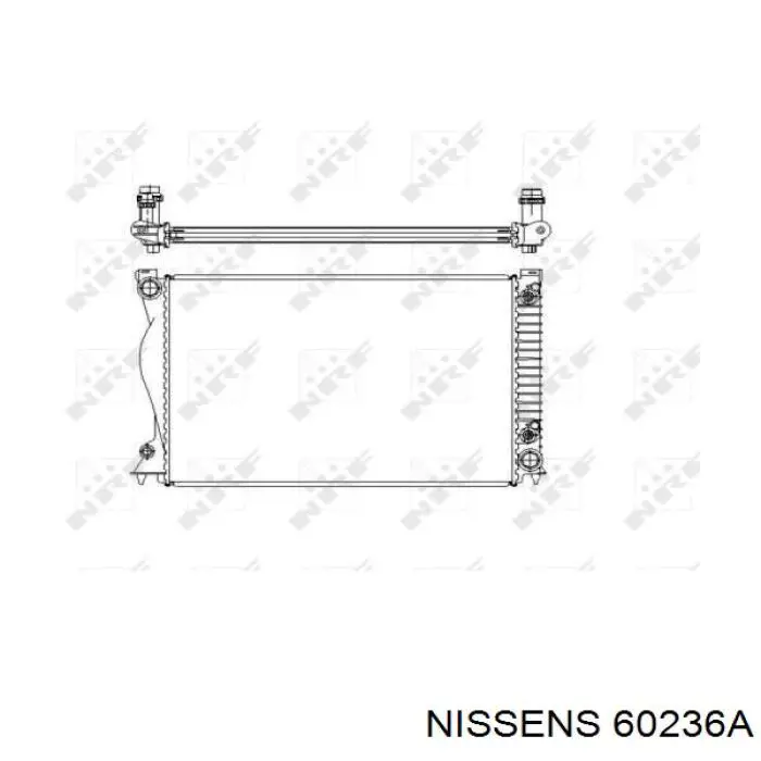 60236A Nissens radiador refrigeración del motor