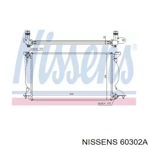 60302A Nissens radiador
