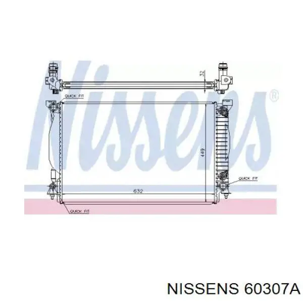 60307A Nissens radiador