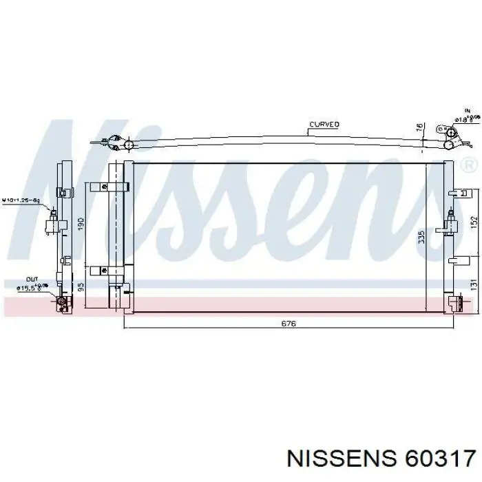 60317 Nissens Refrigeración del motor