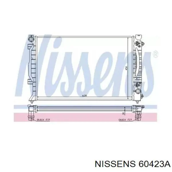 Água radiador Nissens 60423A precio, desde 141,54 EUR