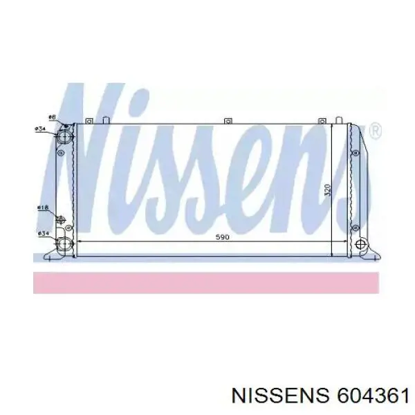 Comprar 604361 Nissens Radiador de auto