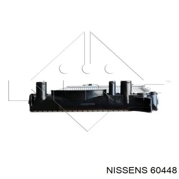 60448 Nissens radiador refrigeración del motor