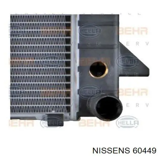 60449 Nissens radiador, refrigeración del motor adicional