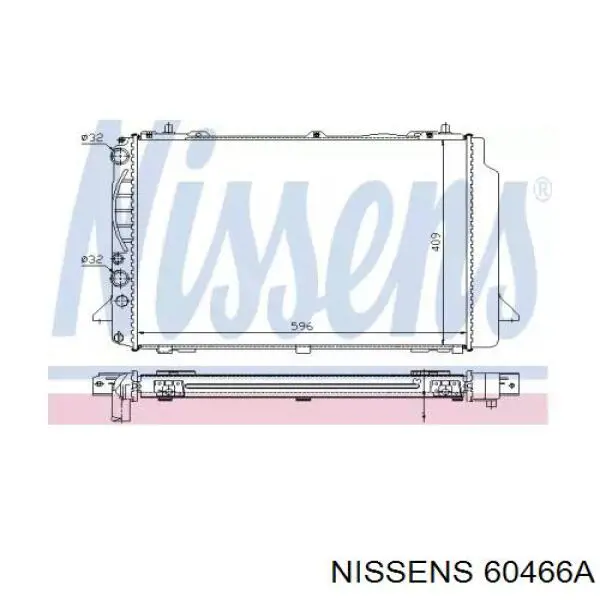 60466A Nissens radiador