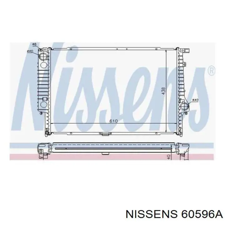 60596A Nissens Refrigeración del motor