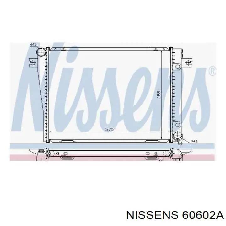 60602A Nissens Refrigeración del motor