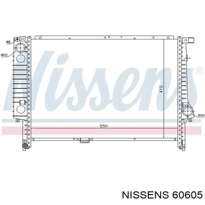 Comprar 60605 Nissens Radiador de auto