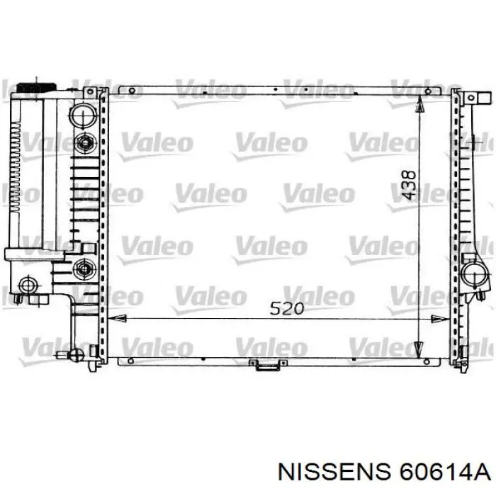 60614A Nissens radiador
