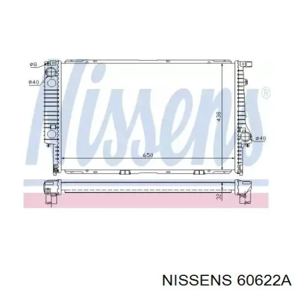 60622A Nissens radiador