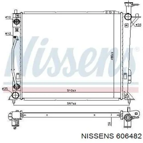 550036 NRF Refrigeración del motor