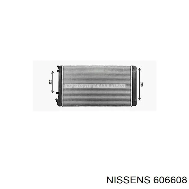 606608 Nissens inversor enfriador/radiador