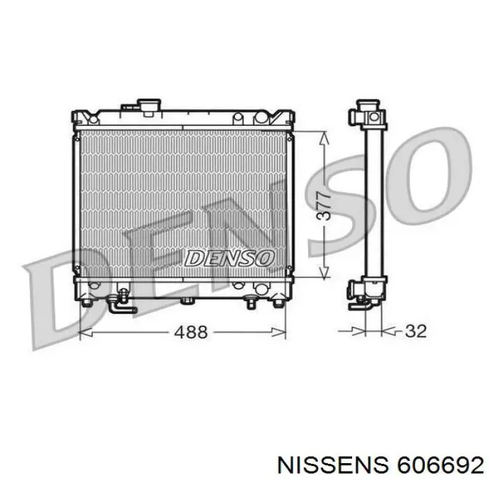 Água radiador Nissens 606692 precio, desde 106,98 EUR