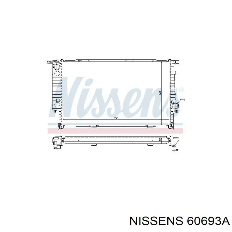 60693A Nissens Refrigeración del motor