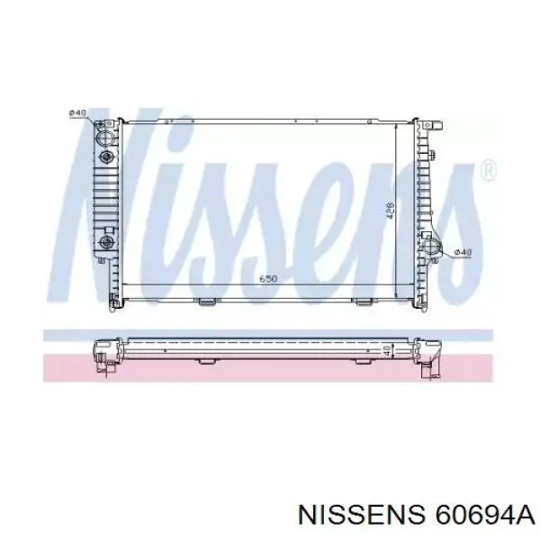 60694A Nissens radiador