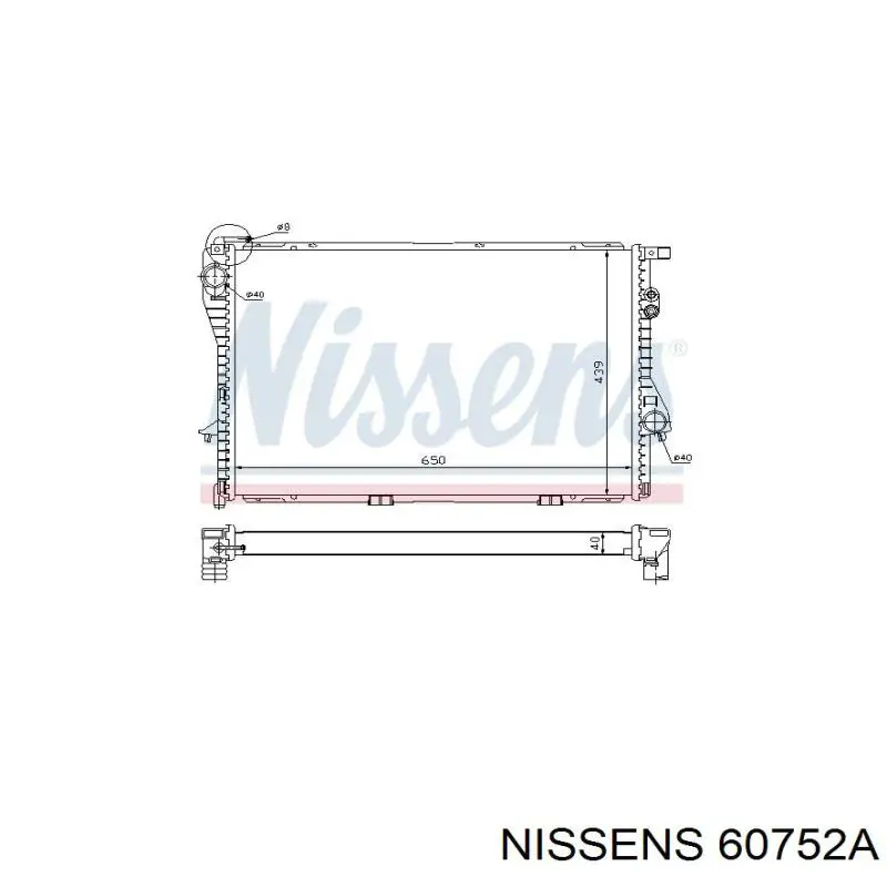 60752A Nissens radiador