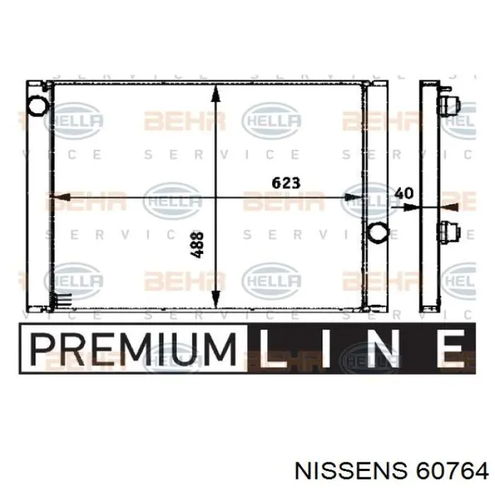 Comprar 60764 Nissens Radiador de auto