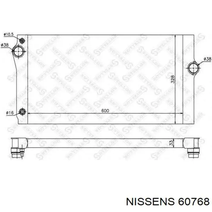 60768 Nissens Refrigeración del motor