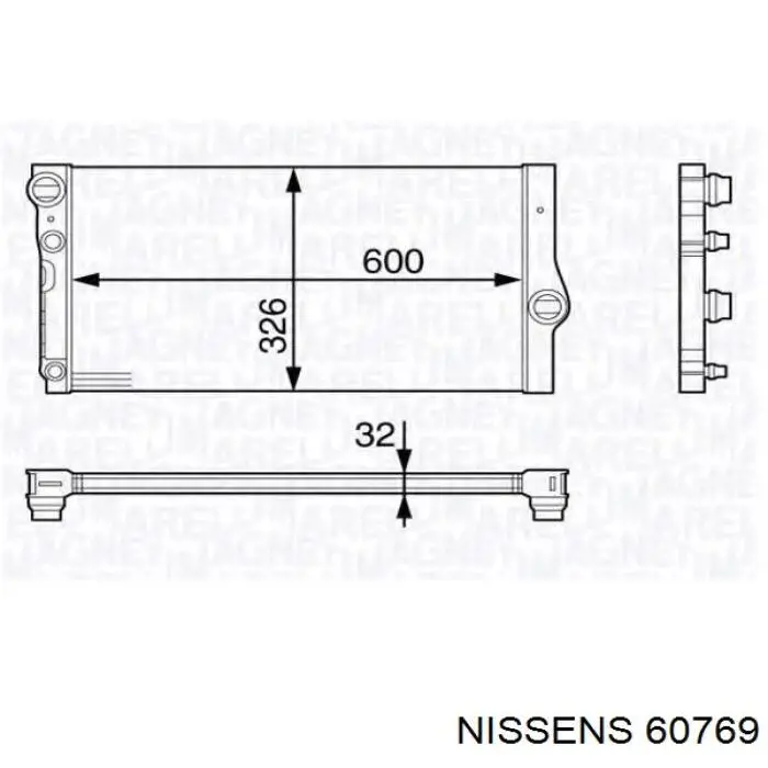 Comprar 60769 Nissens Radiador de auto