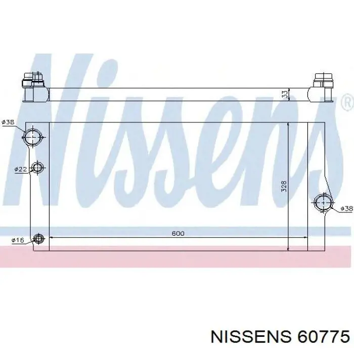 Água radiador Nissens 60775 precio, desde 221,22 EUR