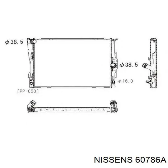 Comprar 60786A Nissens Radiador de auto