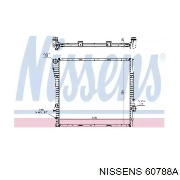 Comprar 60788A Nissens Radiador de auto