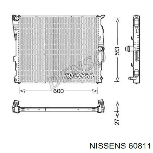 60811 Nissens persiana parcializadora de radiador