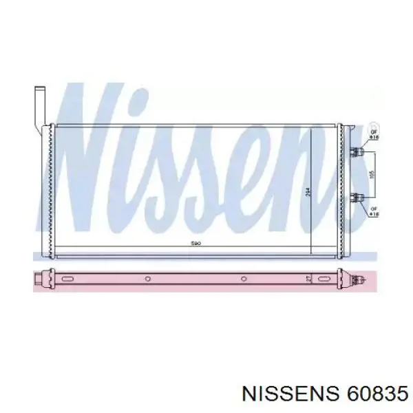 60835 Nissens radiador